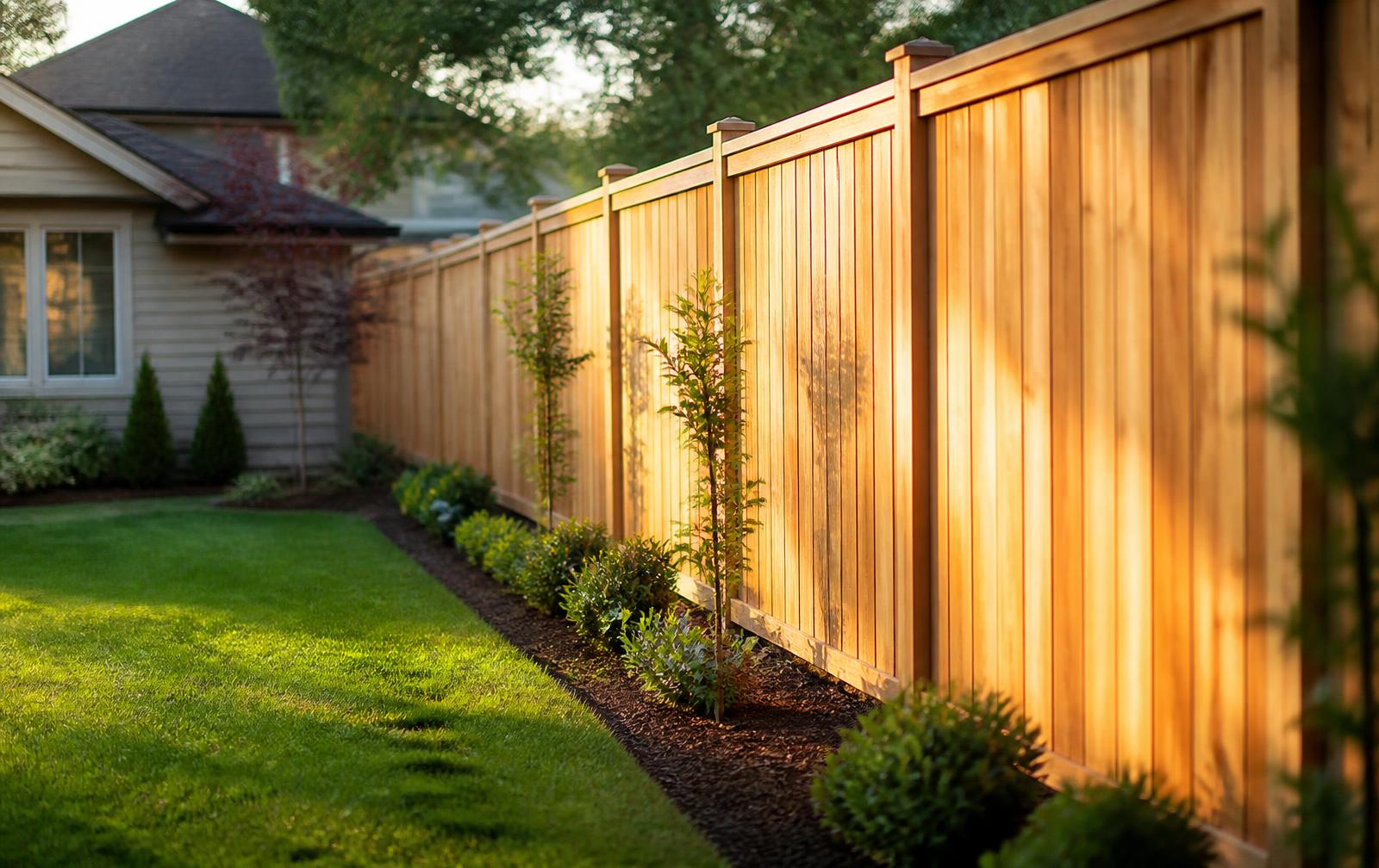 Cedar privacy fence planned with the DIYBlueprintPro fence calculator
